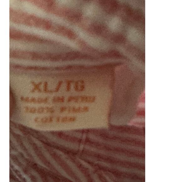 Tommy Bahama Mens Stripe Polo Size XL Salom pink Casual Vacation - Picture 3 of 7